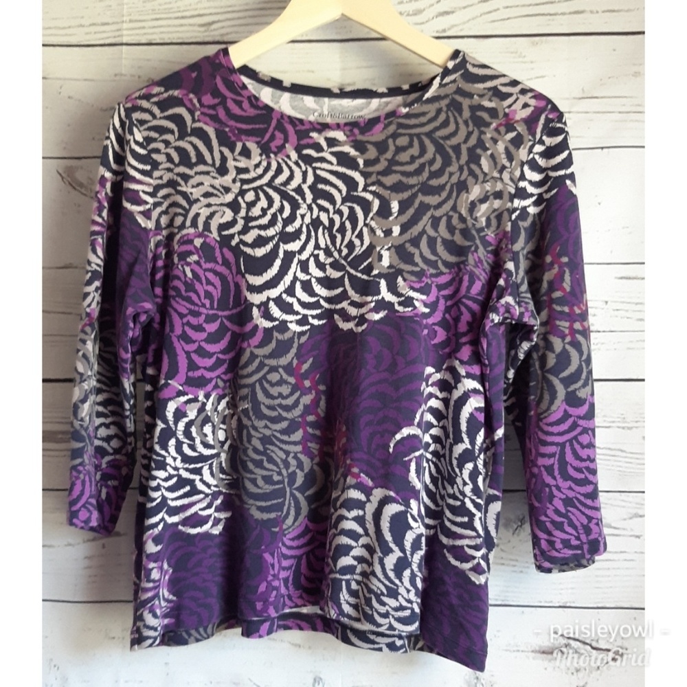 Croft & Barrow  Print Round Neck Top